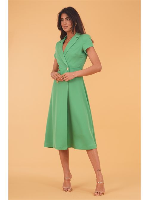 Abito in crepe GM by Gai Mattiolo | GM3741VERDE